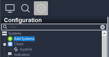 ExacqVision Navigation to Add Systems area