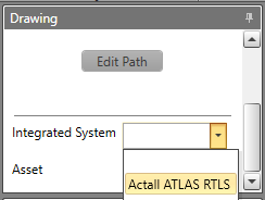 Selecting the integrated system the polyline shall be assigned to.