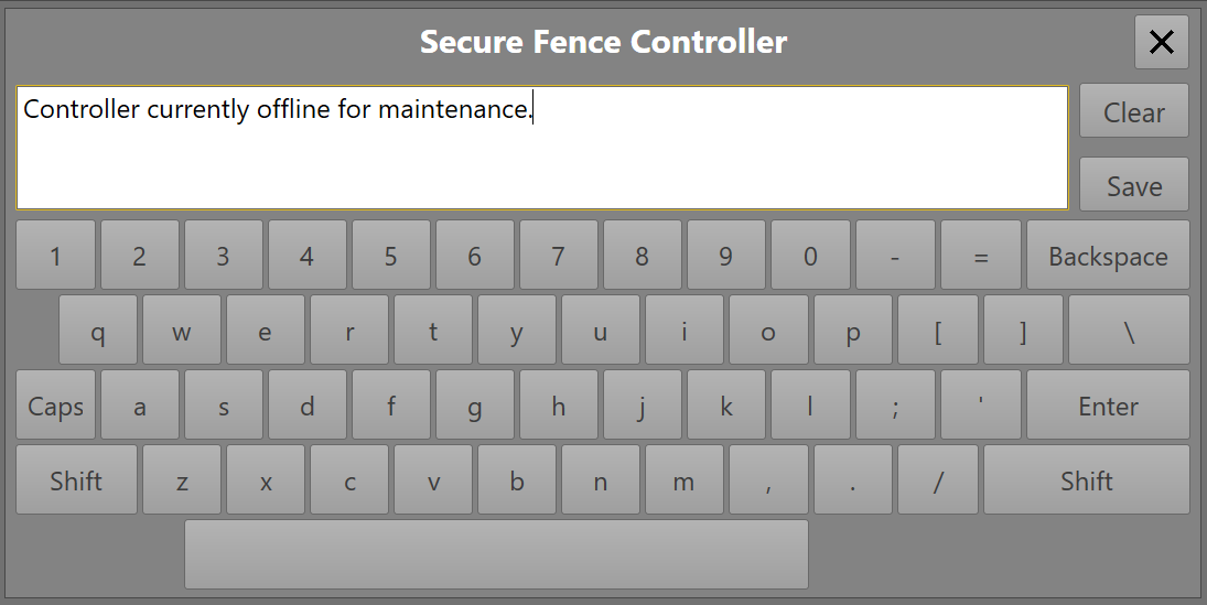 Example for notes window with single note mode enabled.