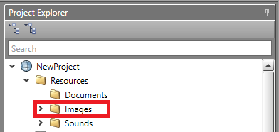 Location of image resource folder