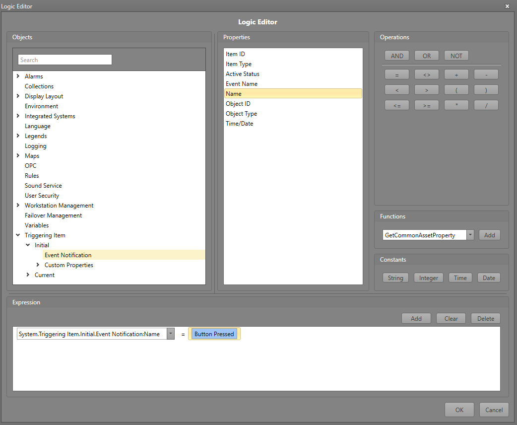Configuration settings for the logic block